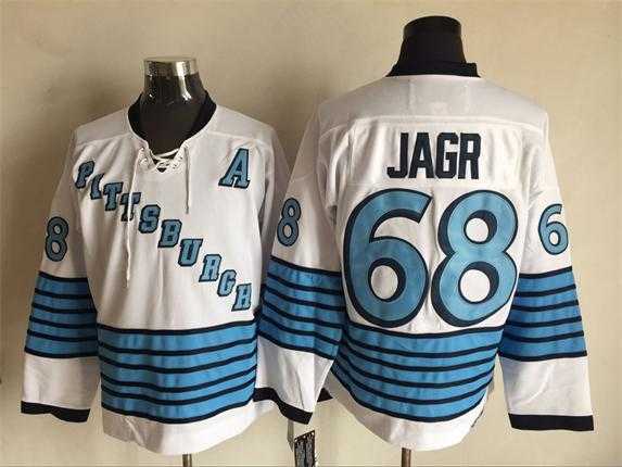 Pittsburgh Penguins #68 Jaromir Jagr White Light Blue CCM Throwback Stitched NHL Jersey,We sell and wholesale Pittsburgh Penguins #68 Jaromir Jagr White Light Blue CCM Throwback Stitched NHL Jersey on line form chian!